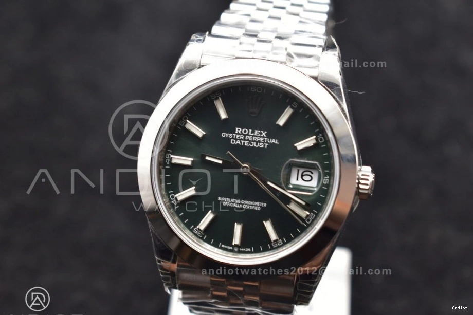 Snug Jubilee 126300 VSF VS Bracelet Dial 1:1 587 Edition SS On 904L 41 Green DateJust Best 0730